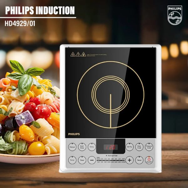 Philips HD4929 Induction Cooker with Auto-Off Function 2100-Watt (Black)