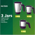 Philips Mixer Grinder HL7505/00 500 Watt (3 Jar) - Image 4
